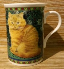Ginger Cat Kitten Lesley Anne Cats? England Fine Bone China Mug 10.25cm H (B.17)