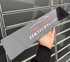 Logo Custom Printed Show Plate Number Plate Covers Forecourt Car Sales Showroom