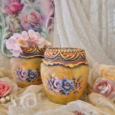 Set Of Two Upcycled Jars /