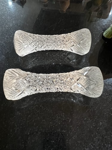 Pair vintage cut - vintage, glass