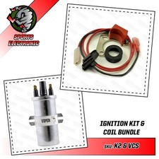 Powerspark Electronic Ignition Kit and Coil for Lucas 23D 25D DM2 Distributors