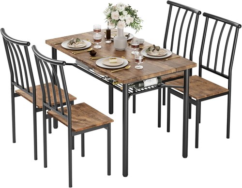 Farmhouse 5pcs dining table - farmhouse,