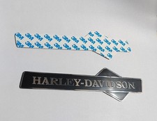 Early Harley Davidson Fuel Gas Petrol Tank Emblem Badge Set LH/RH