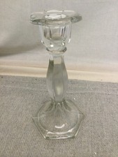 Tall Clear Glass Candle Holder