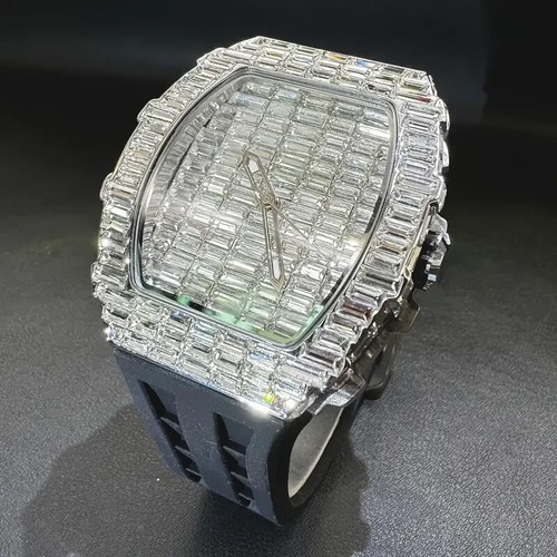 Men iced bling rapper baguette - men,