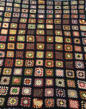 Vtg Hand Crochet Colorful