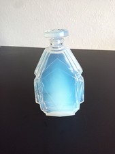 Large Art Deco French Opaline Glass  Perfume Bottle Moulded Registration No 449 