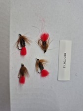 Red Toy Wet Flies Size 12s ×