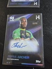 Jofra Archer Topps Hundred Cricket Auto /99