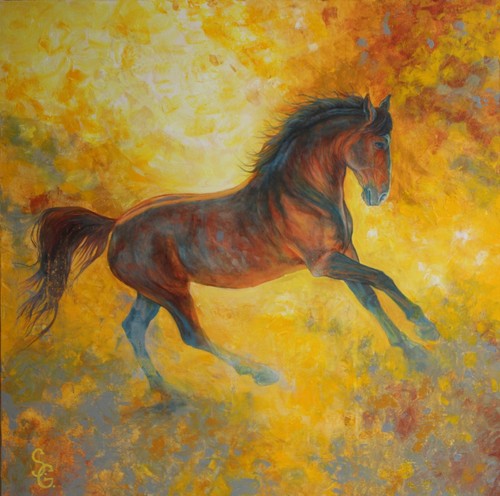 Horse original painting 100 - original,