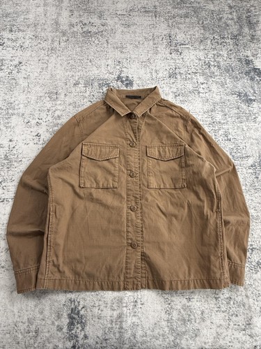 Uniqlo jacket mens large brown - uniqlo,