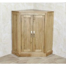 Solid Oak Corner Bathroom