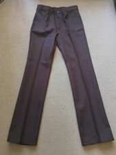 Vintage Levi's 517 Sta-Prest Trousers W31 L34 USA Rare ® Tab Brown Unworn 70s