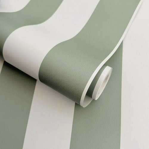 Regency stripe wallpaper sage - stripe,