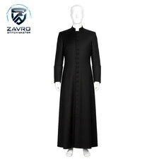 Custom black roman cassock - roman,