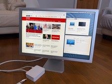 Apple Mac Pro A1081 20" Cinema Display LCD Monitor with Power Supply (Aluminum)