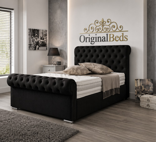 Quality sleigh bed frame - sleigh,