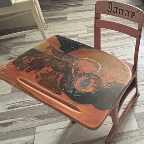 Vintage industrial wood - wood, &