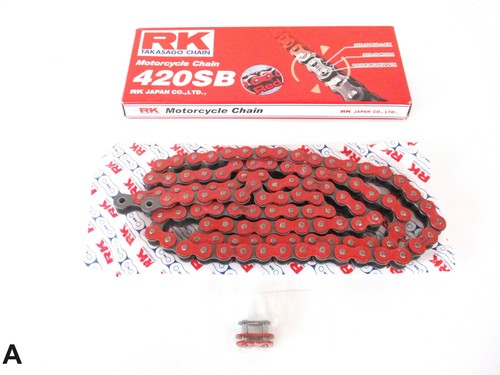 Chain 420 108 links red - rk, links,