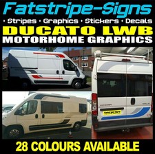 to fit FIAT DUCATO L3 LWB GRAPHICS STICKERS STRIPES DECALS VAN CAMPER MOTORHOME