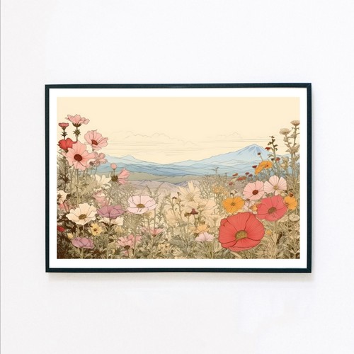 Botanical flowers landscape - botanical,