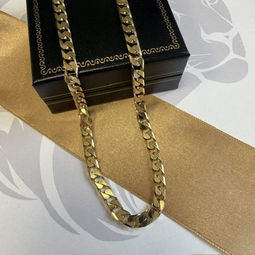 9ct yellow gold curb - yellow,
