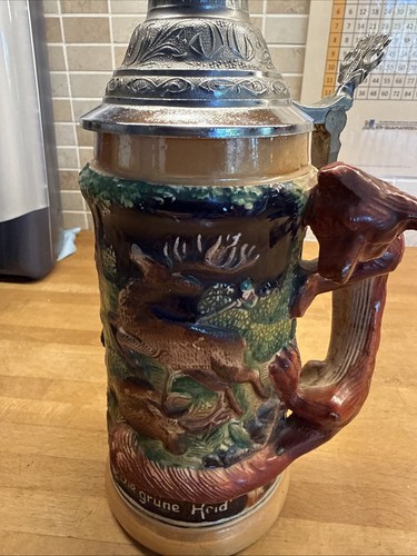 German beer stein - beer, hunting