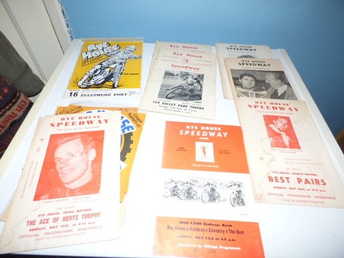 Vintage speedway programmes - speedway,
