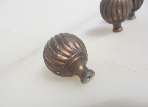 Antique brass furniture finial - furniture,