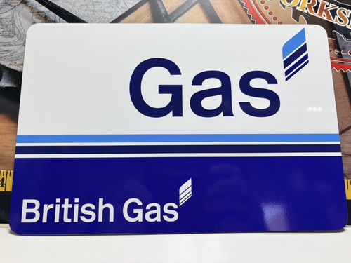 British gas retro sign - gas, board