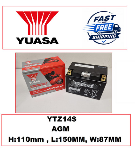 Yuasa ytz14s 12v high - yuasa,