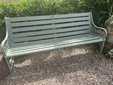 Original Antique Coalbrookdale Medieval Pattern Garden Bench