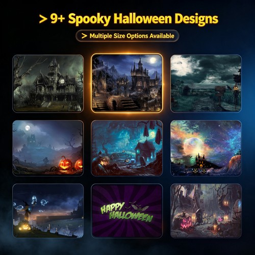 Halloween backdrop polyester - halloween,