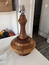 Vintage Mid Century Wooden Lamp Base 38 Cm