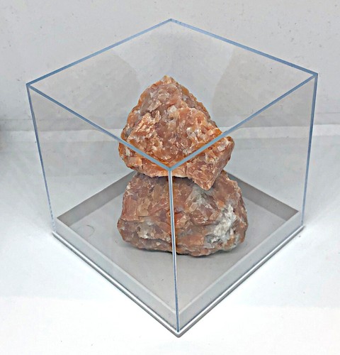 Clear cube display box - clear, perspex