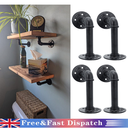 Pipe shelf brackets - 4x,