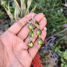 Peridot Gemstone Earring 925