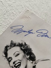 Postcard with Marilyn Monroe's original autograph