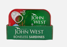 John West Boneless Sardines in Tomato Sauce Rich Flavour, 12 x 95g