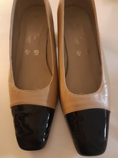 Ladies Marks and Spencers Black and Camel Shoes 6.5