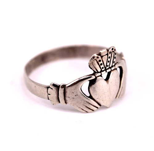 Unisex ring vintage - ring, silver