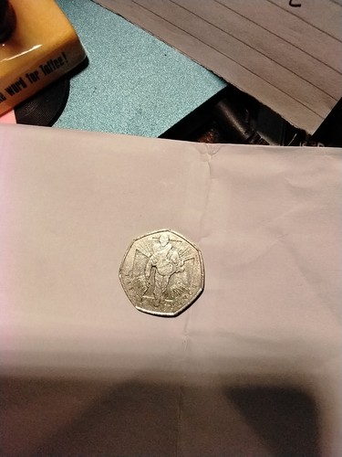 Rare 50p coin soldier - coin,