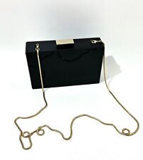Carvela Black Perspex Clutch Box Purse Bag