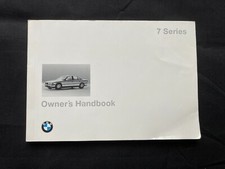 BMW 7 Series 730i/730iL/740i/740iL/750i/750iL Owners Handbook 1994 #01419788661