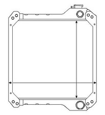 Radiator for CASE Backhoe