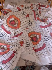 Manchester united sigle duvet cover and pillow case hand made