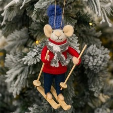 Handmade Felt Wool Skiing