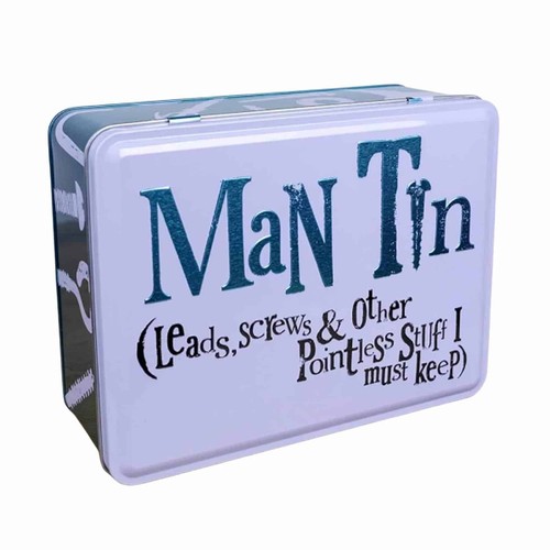 Brightside man storage tin box - brightside,