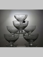 Lead Crystal Cut Glass Set Of