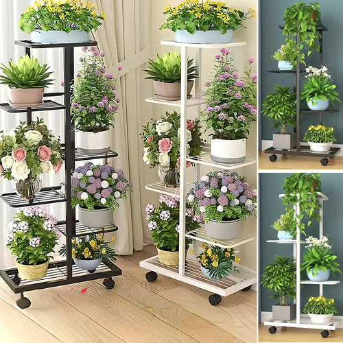 Tier pots plant shelf rack - 7,